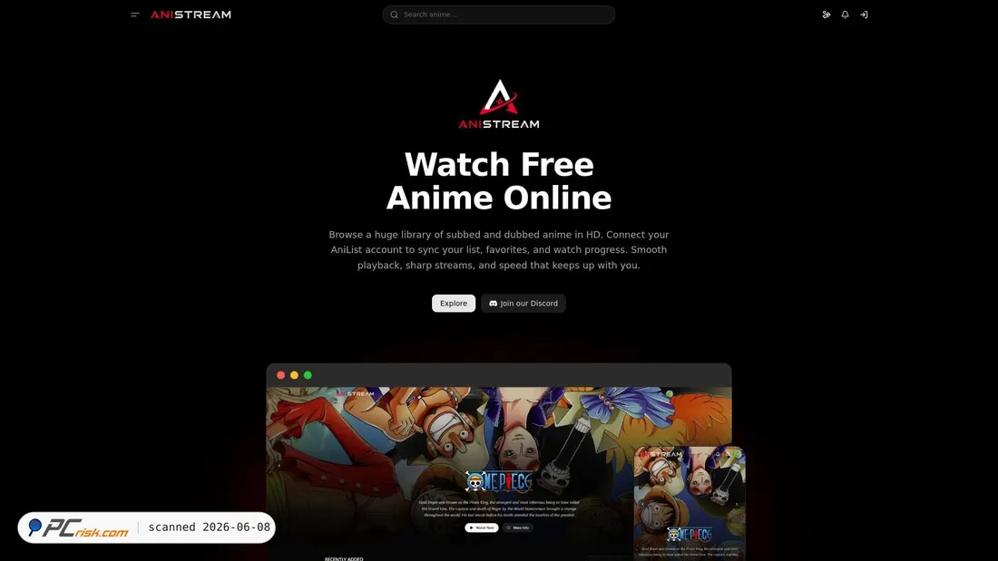 Screenshot of anistream.one