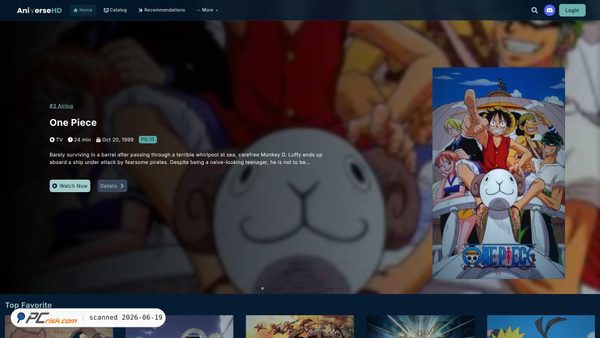aniversehd.com screenshot