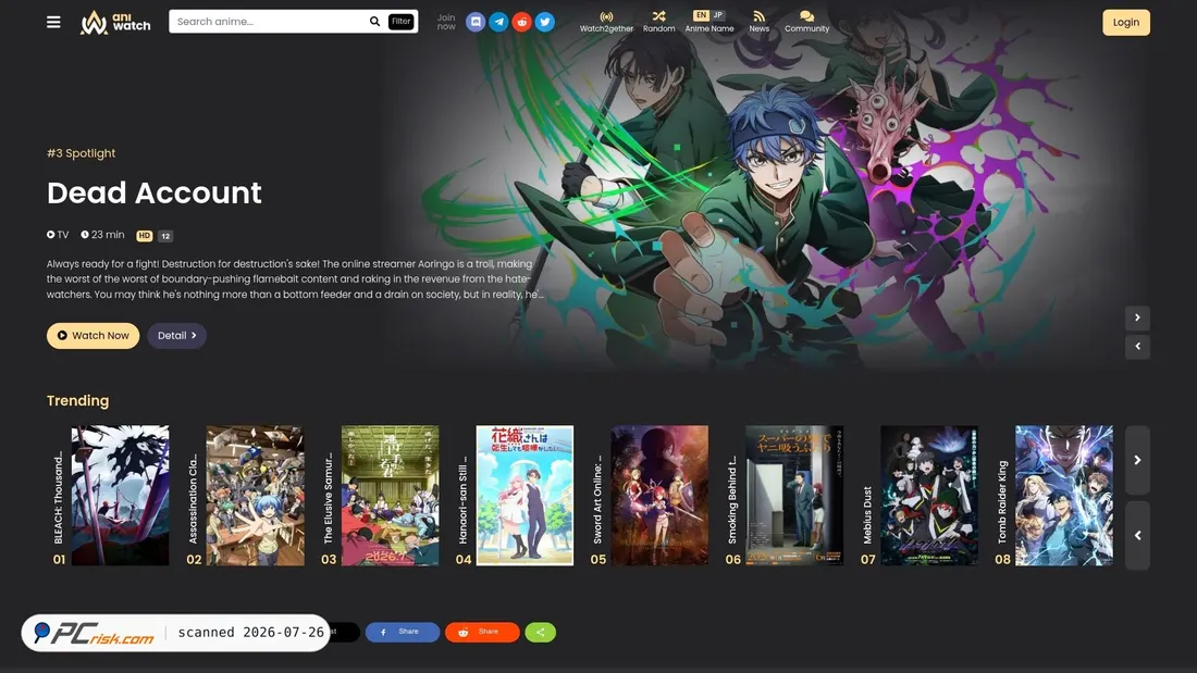 Screenshot of aniwatch.co.at