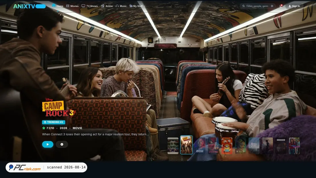 Screenshot of anixtv.in