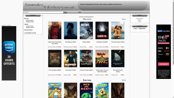 annuaire-telechargement.al screenshot