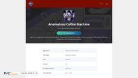 anomalouscoffeemachine.co screenshot