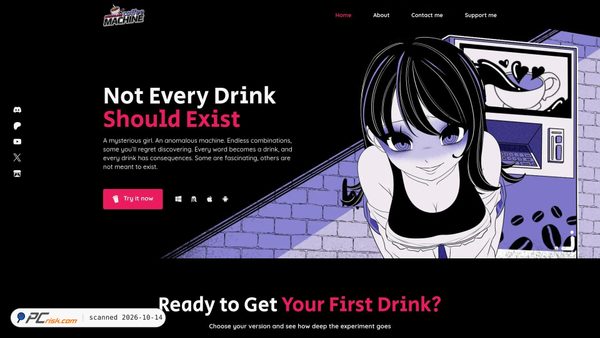 anomalouscoffeemachine.com screenshot