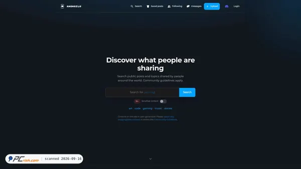 anonsilo.com screenshot