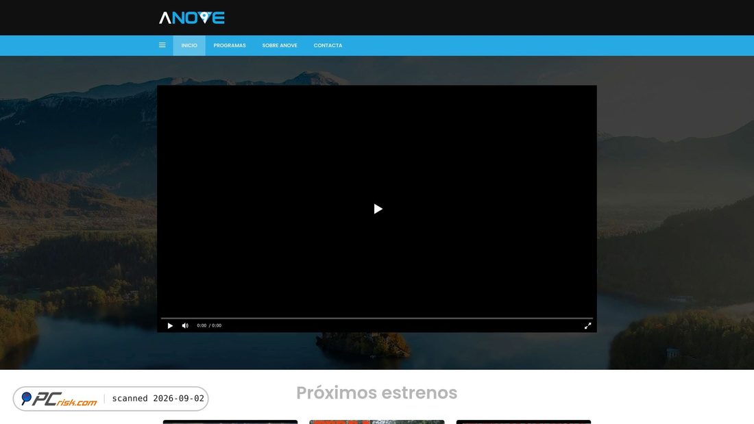 Screenshot von anove.gal