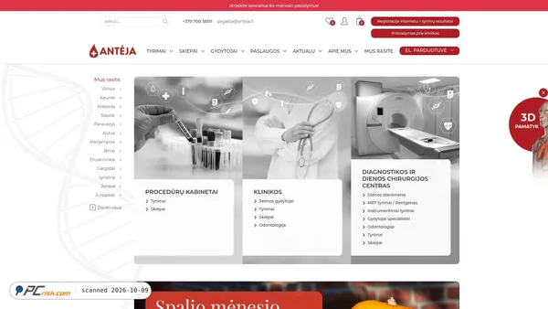 anteja.lt Screenshot
