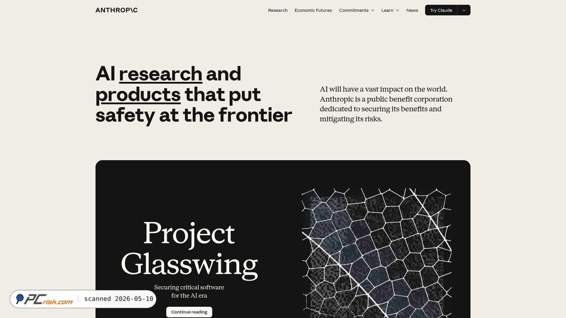 Screenshot von anthropic.com