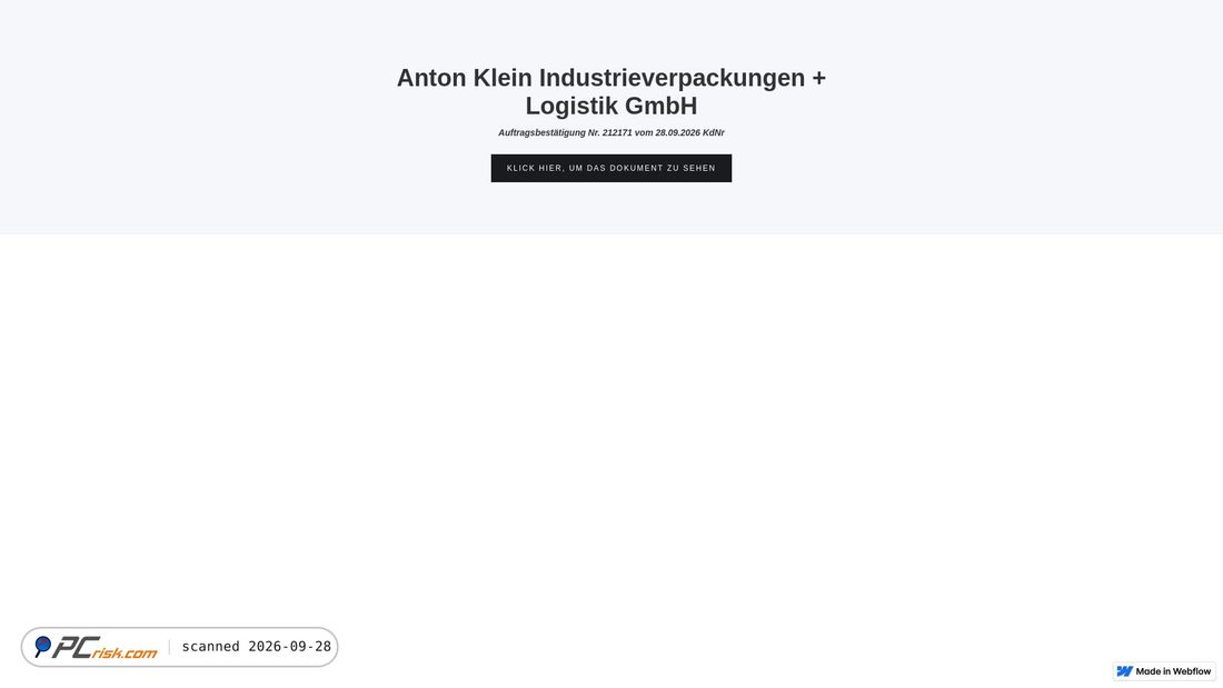 Captura de ecrã de anton-klein-industrieverpackungen-logis.webflow.io