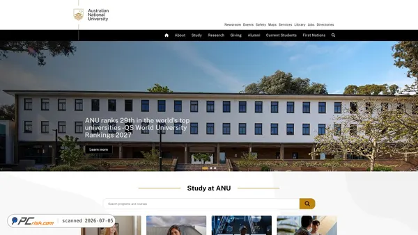 anu.edu.au screenshot