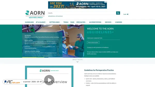aornguidelines.org screenshot