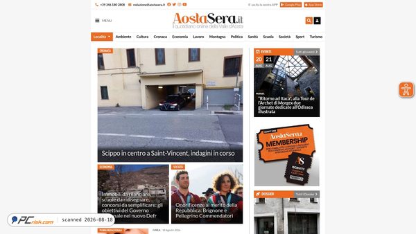 aostasera.it screenshot