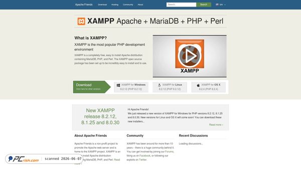 apachefriends.org screenshot