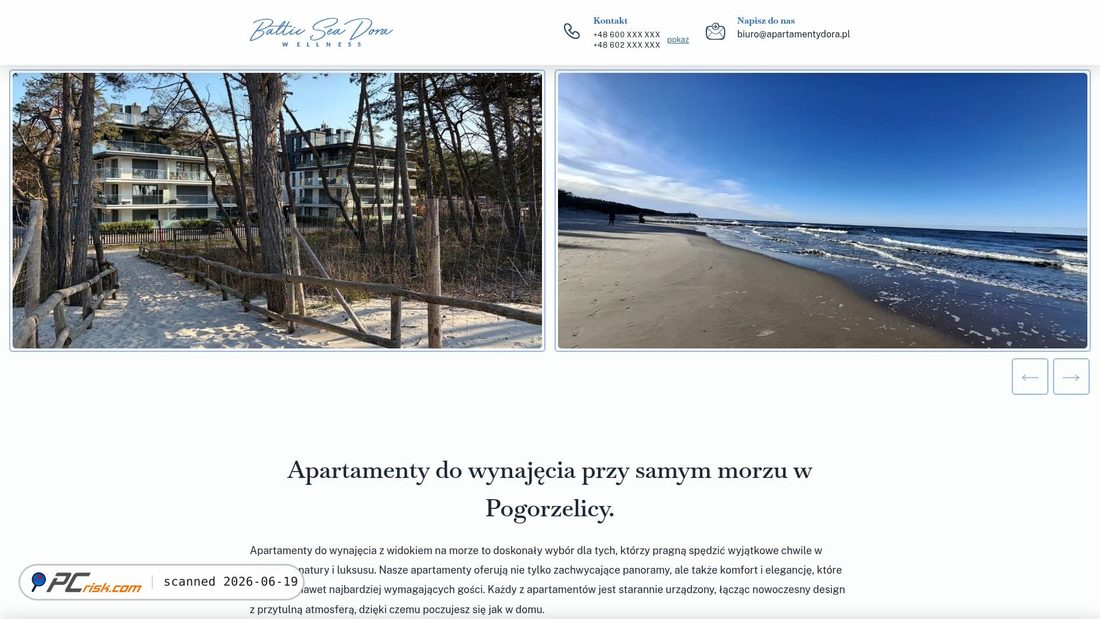 Screenshot of apartamentydora.pl