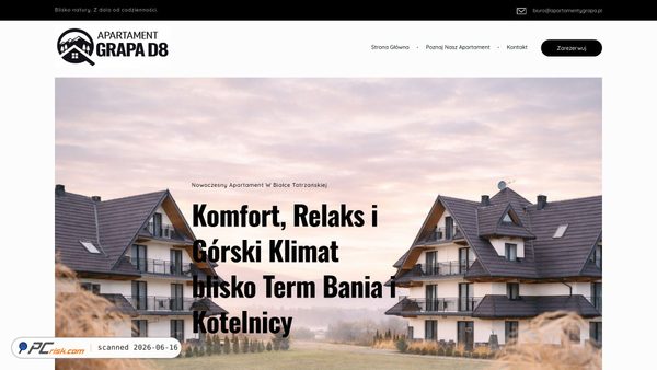 apartamentygrapa.pl screenshot