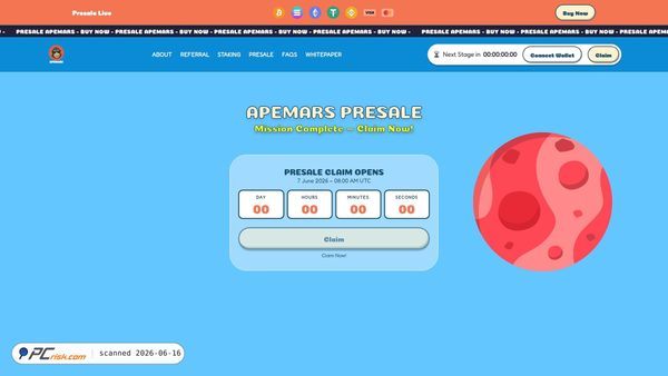 apemars-claim-presale-launch-oees33-aert0ds.pages.dev screenshot