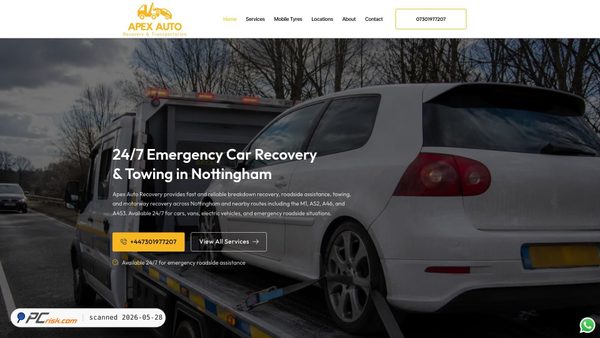 apexautorecovery.co.uk screenshot