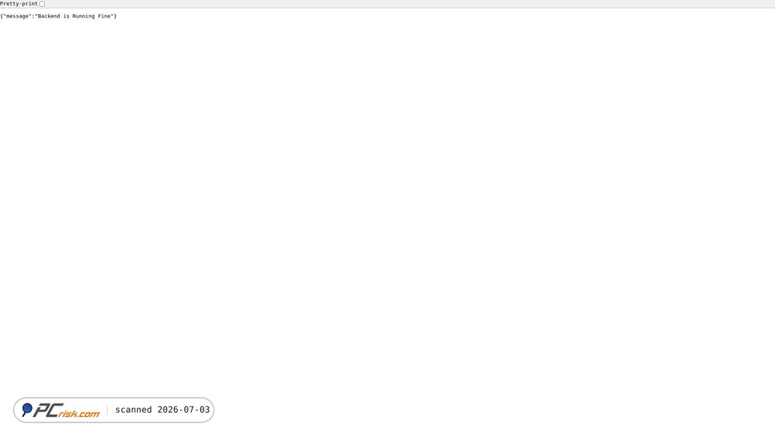 Screenshot von api.earnads.net