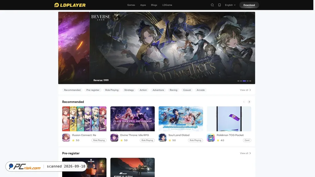 Screenshot of apk.ldplayer.net