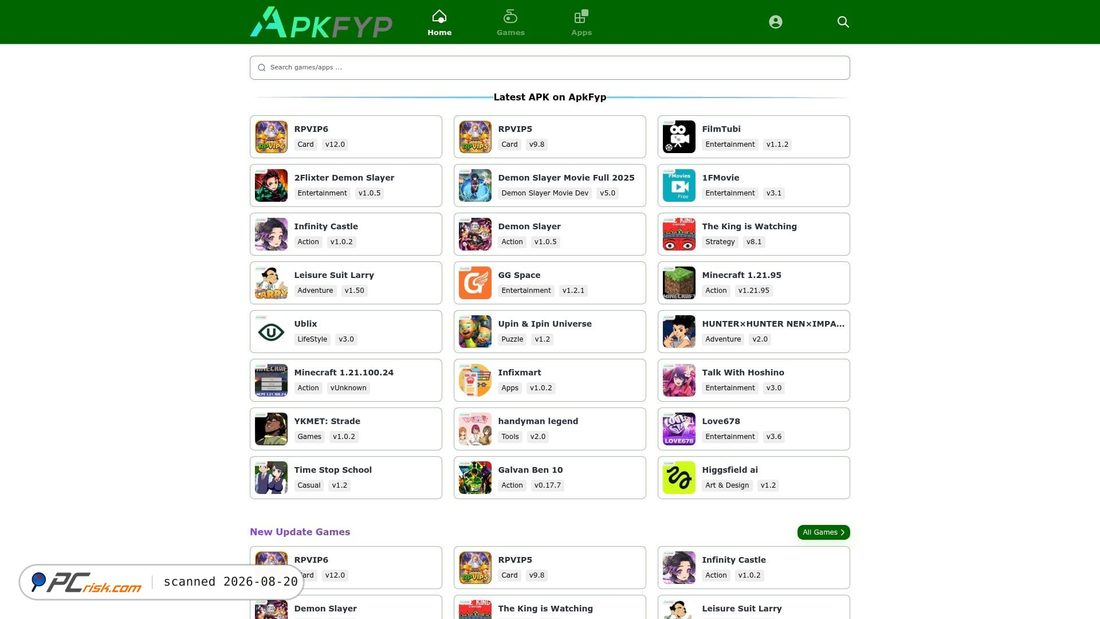 Zrzut ekranu apkfyp.com