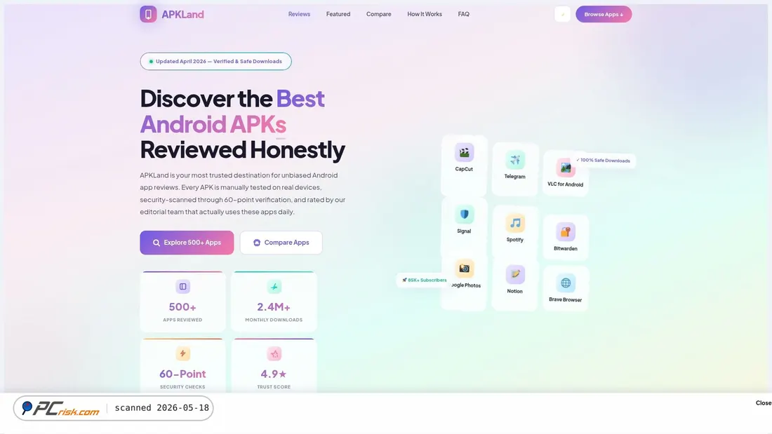 Screenshot of apkland.online