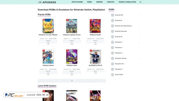 Screenshot van apkmara.com