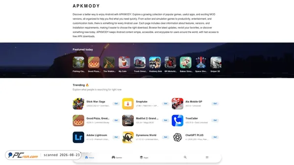 Screenshot van apkmody.com