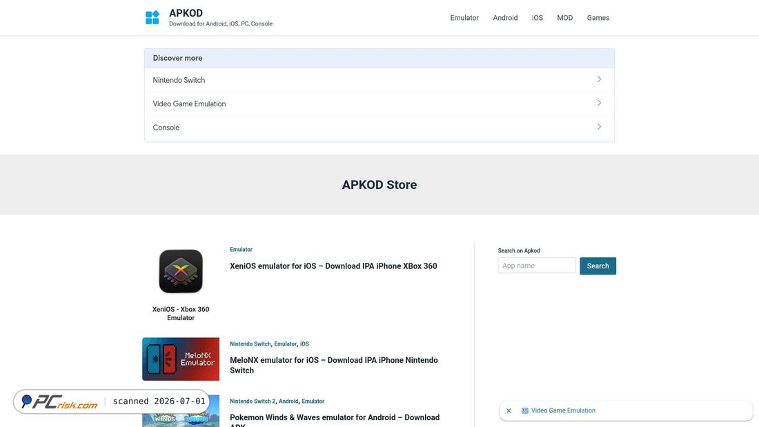 Screenshot of apkod.com