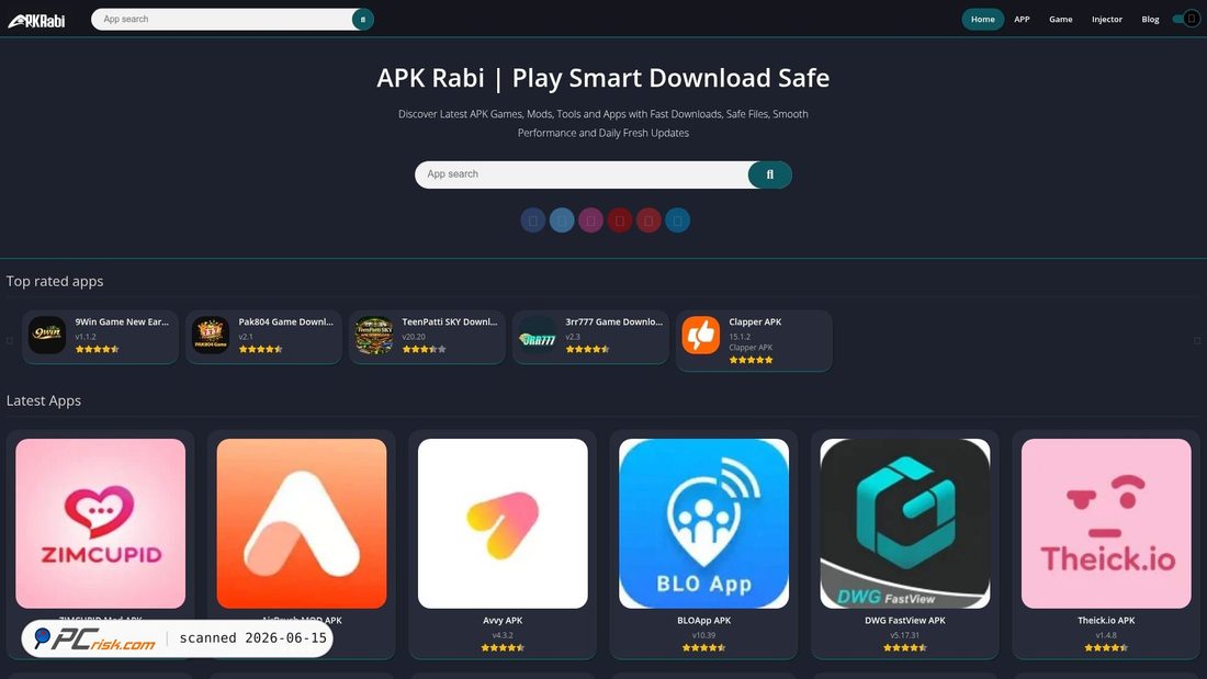 Screenshot of apkrabi.net