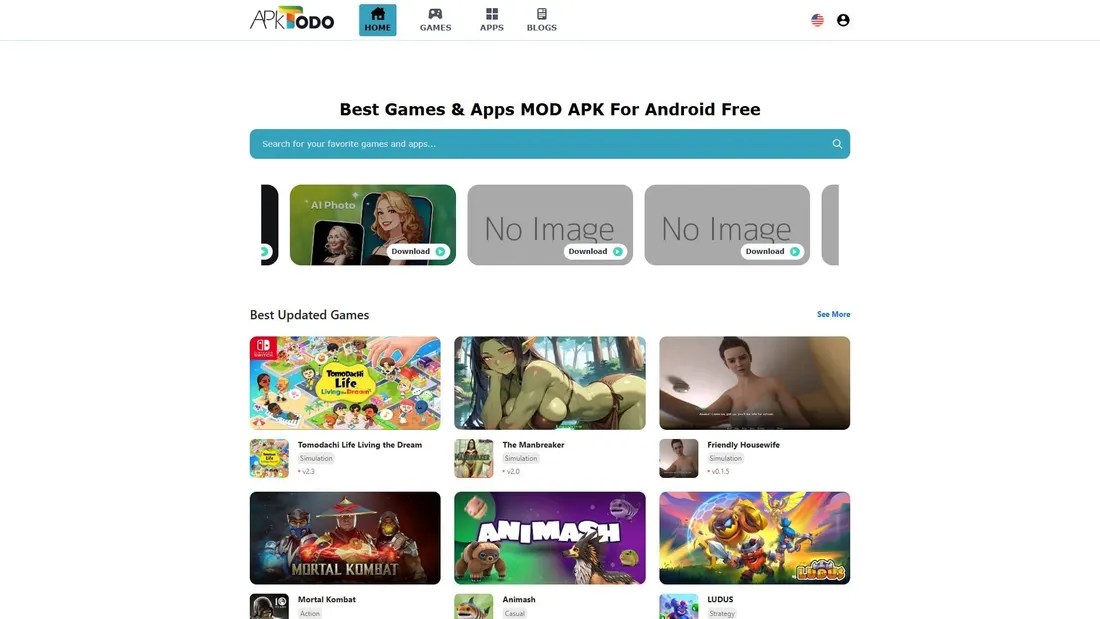Captura de ecrã de apktodo.io