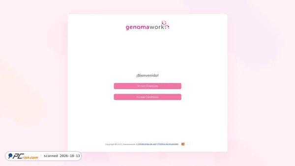 Screenshot di app.genoma.work