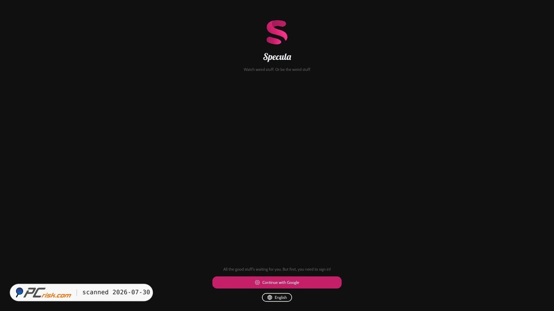 Screenshot of app.specula.live