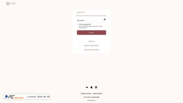 app.tuta.com screenshot