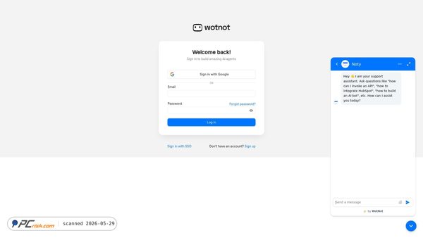 app.wotnot.io screenshot