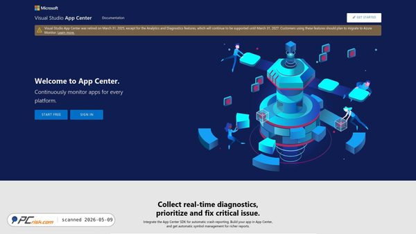appcenter.ms screenshot
