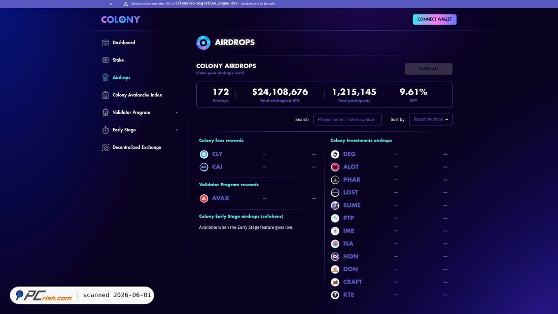 Zrzut ekranu appcolonylab-migration.pages.dev