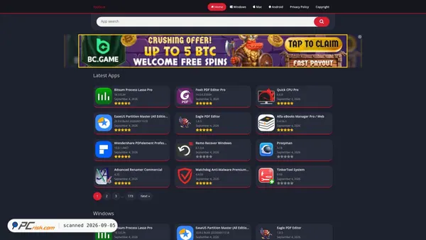 Captura de appdoze.net