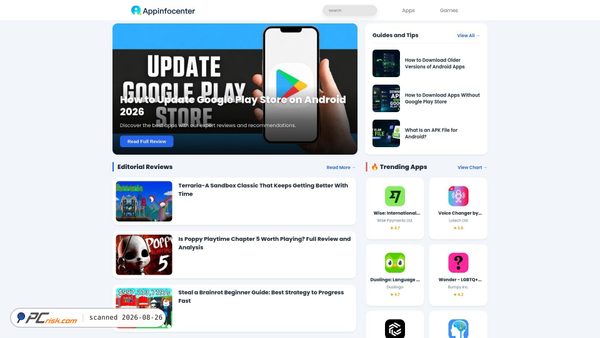 appinfocenter.com screenshot