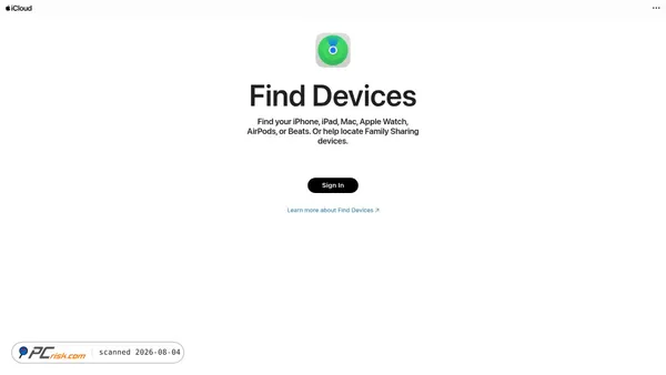 appleflndme.com screenshot