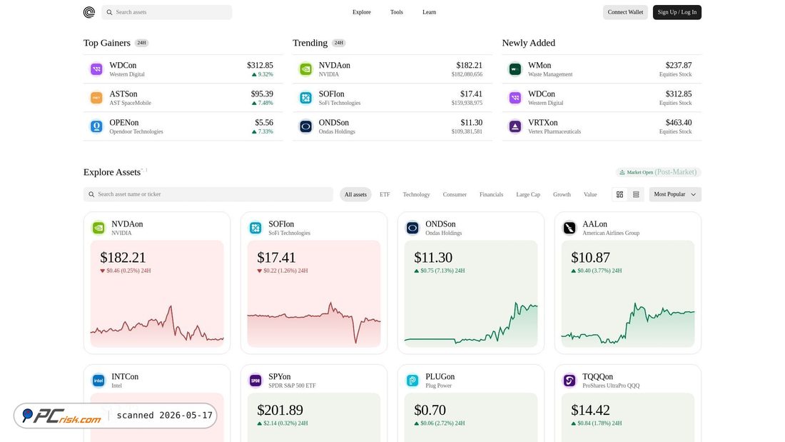 Screenshot of appondo.finance
