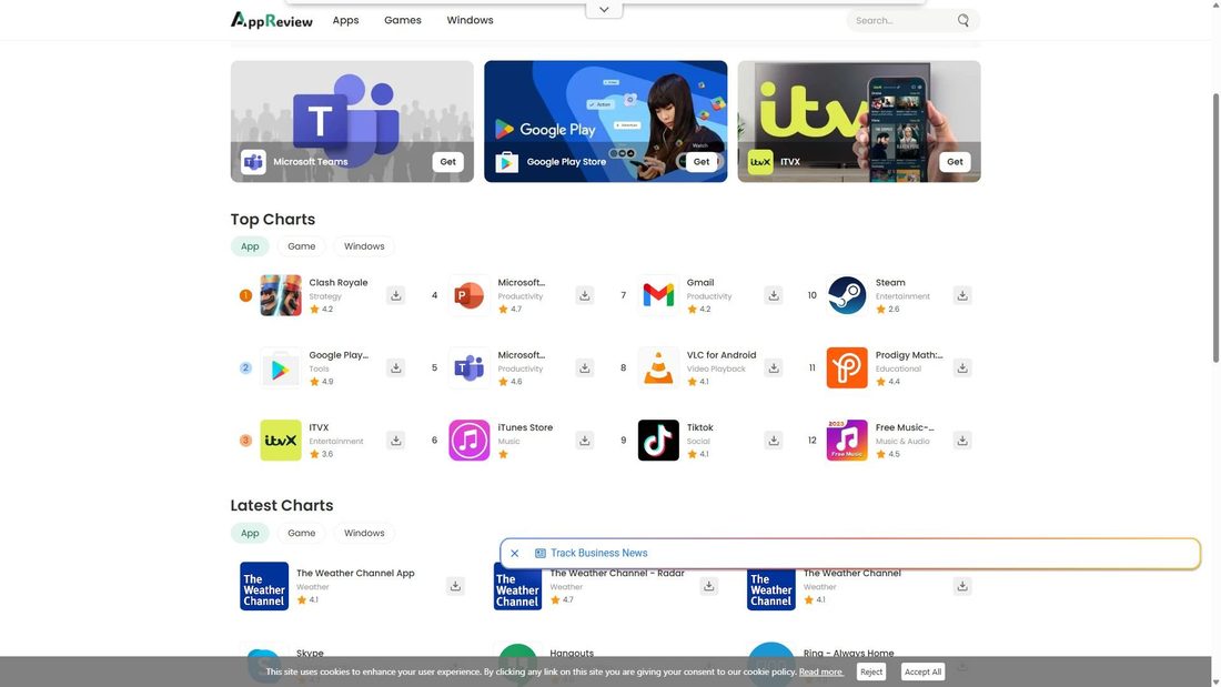 Screenshot di appreviewnest.com