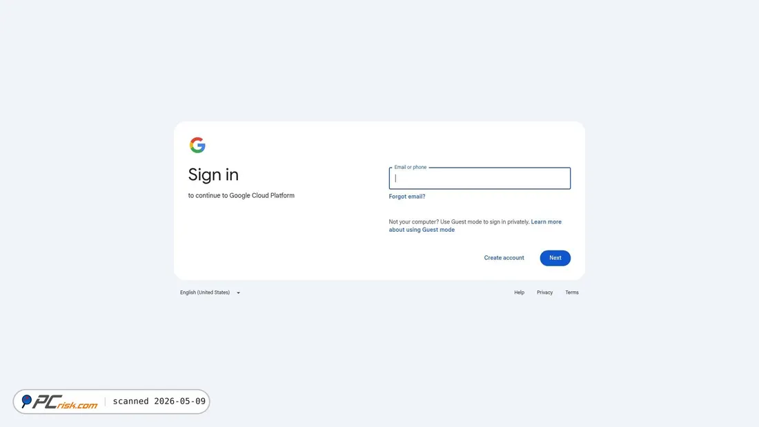 Screenshot von appspot.com