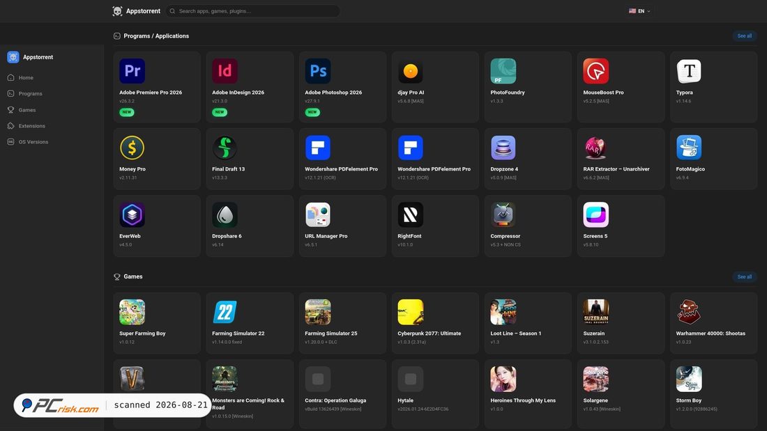 Screenshot of appstorrent.org