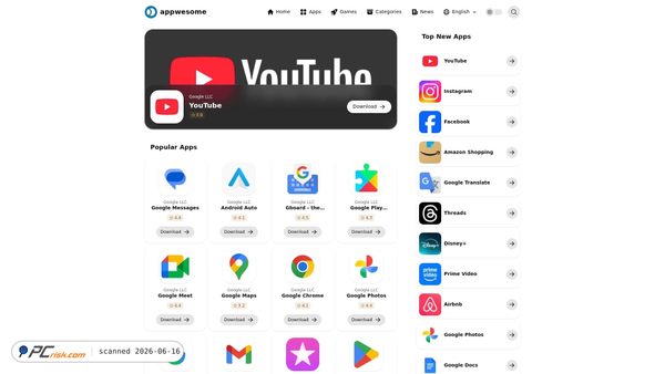 appwesome.com screenshot
