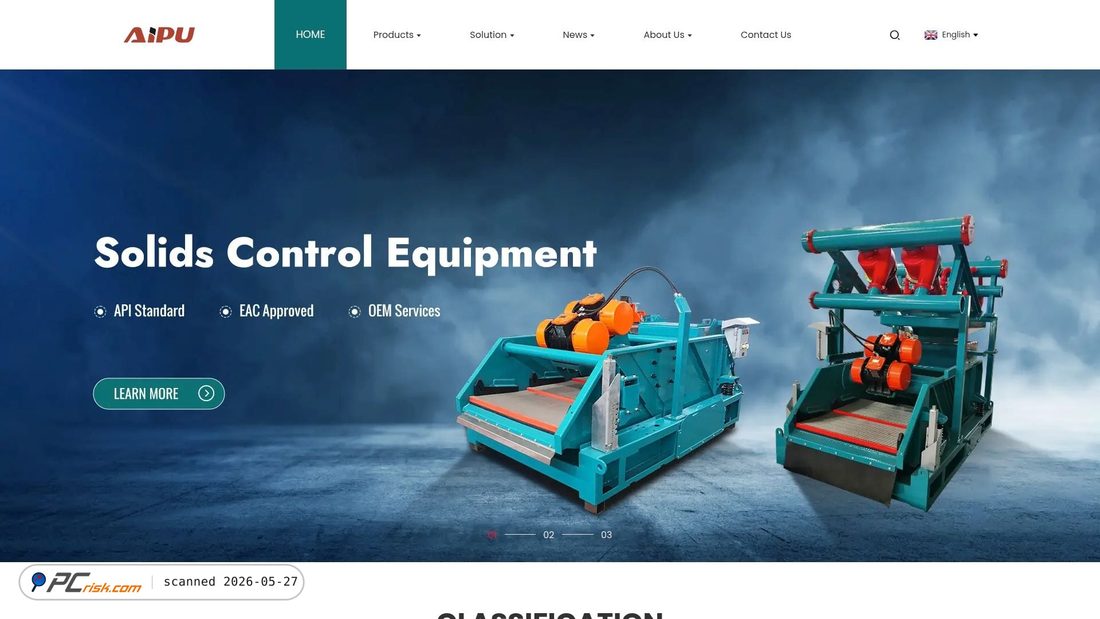 Screenshot of apsolidcontrol.com