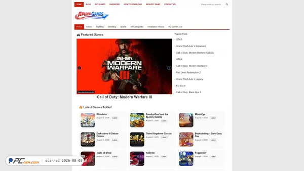 apunkagames.net screenshot