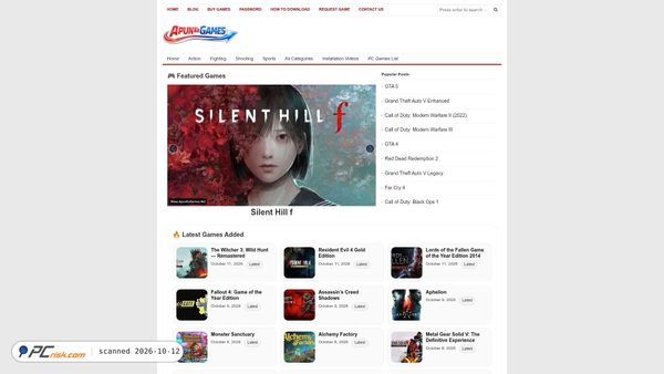 Screenshot di apunkagames.net