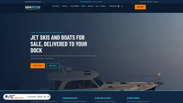 aquamotionmotos.com Screenshot