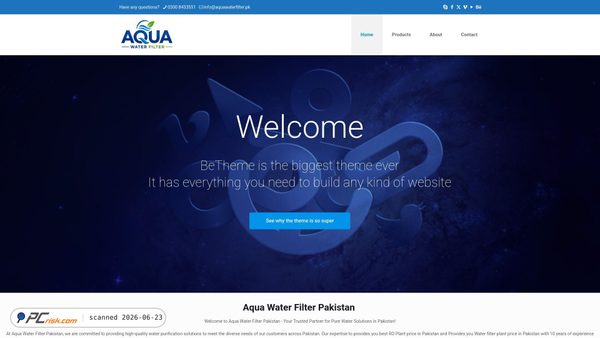 aquawaterfilter.pk screenshot