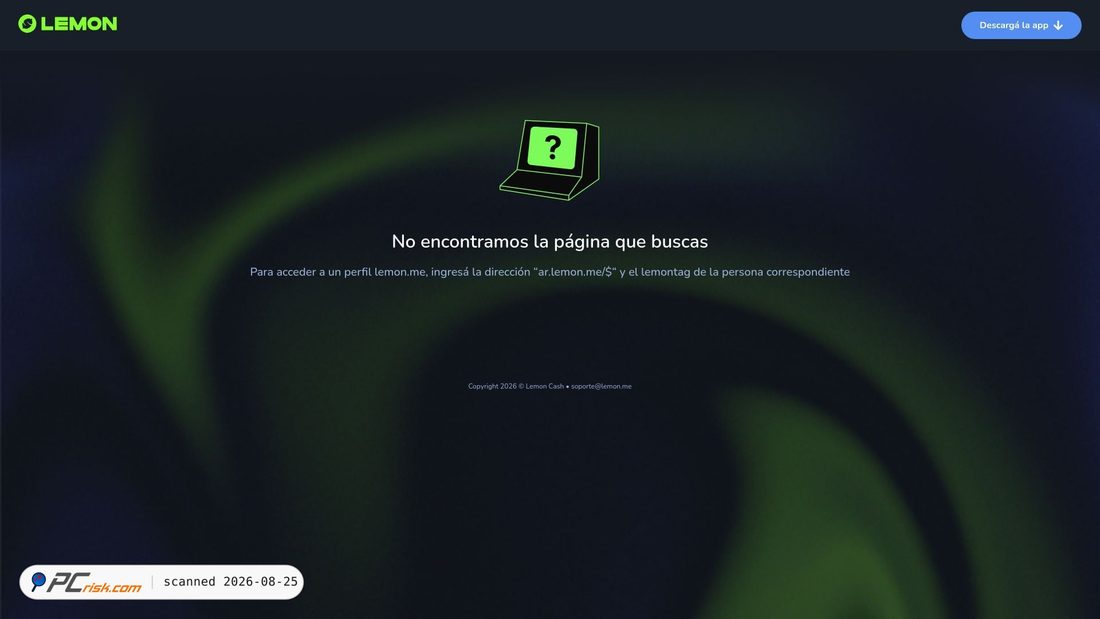Captura de ecrã de ar.lemon.me