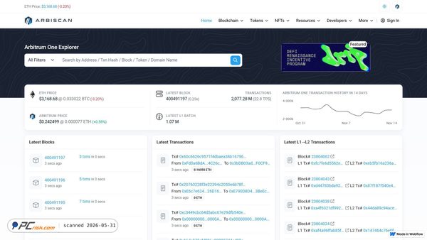 arbiscan-info.webflow.io screenshot